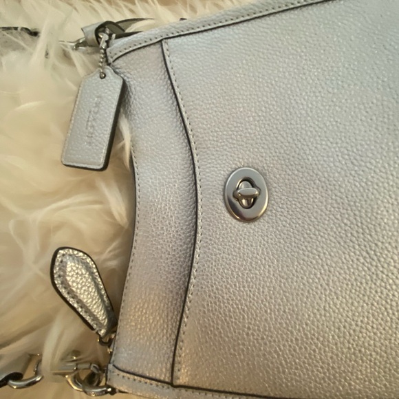 Coach Chaise Silver Crossbody NWOT. - Picture 8 of 11